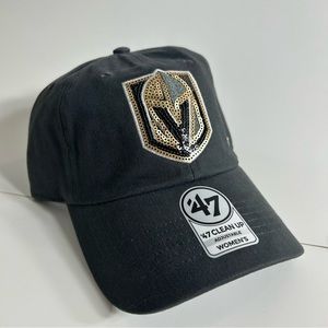 Vegas Golden Knights 47 Clean Up Women’s Grey Sequin Hat New With Tags